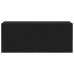 Gabinete de pared para TV  Negro Roble 100x30x41 cm Madera engineered