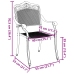 Silla de Exterior  Blanca Metal 62 x 64 x 93 cm Duradera