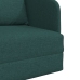 Sofá Cama de Suelo  2-en-1 Verde Oscuro 65x80x83 cm Tela