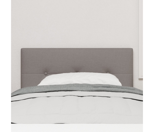 Cabecera  con botones acolchados color taupe de 80 cm en tela