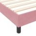 Estructura de Cama de Terciopelo Rosa  120x200 cm