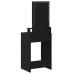 Mesa de tocador  con luces LED en color roble negro 50x41x140 cm
