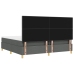 Cama con Box Spring y Colchón Gris Oscuro 200x200 cm Tela