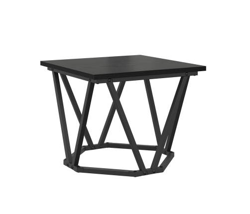 Mesas Laterales  3 pcs Madera de Roble Negra
