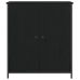 Aparador  Roble Negro 70x30x80 cm Madera Ingenierizada y Acero