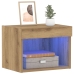 Armario de pared  con luces LED Roble Artesanal 40x30x30 cm
