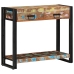 Mesa Consola  Multicolor de Madera Recuperada Sólida y Metal