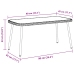 Mesa de Café  Natural 90x45x43 cm Poliratán