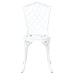 Sillas de jardín  2 pcs de aluminio fundido blanco