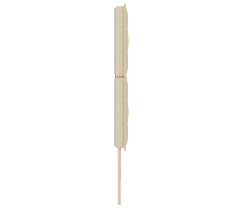 Cabecero  Diseño de Líneas Crema 180 cm Tela