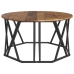 Mesa de café  de madera vieja 80x80x42 cm de madera compuesta