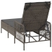 Tumbona  Gris y gris oscuro Ratán PE 157 x 55 x 92 cm Tumbona