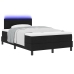 Estructura de Cama  con Colchón Negro y Blanco Tela 120 x 200 cm