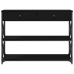 Mesa Consola  Negro Roble 100x28x75 cm Madera Elaborada y Acero