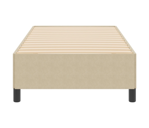 Estructura de Cama Verde Claro Gris 90x200 cm Tela de Corduroy