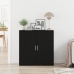 Bufé Roble Negro 79x38x80 cm Madera Sólida