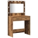 Set de Tocador de 3 Piezas  con LED Madera Antigua Madera Elaborada