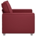 Sillón  Rojo Vino 59 cm de Cuero Sintético