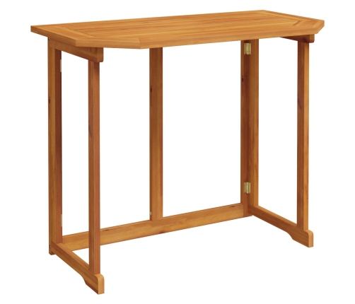 Juego de Comedor para Jardín de 4 Piezas con Cojines de Madera de Acacia