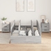 Estructura de Cama de Almacenamiento  Gris Sonoma 120x190 cm