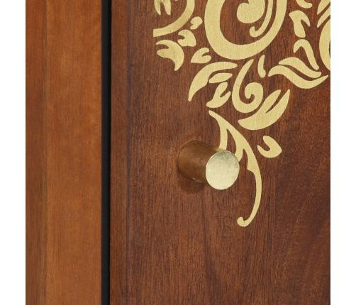 Armario de baño  Marrón miel Madera sólida de acacia 38 x 33 x 58 cm