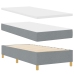 Cama con somier y colchón  Gris Claro 100x200 cm Tela
