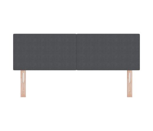 Cabecero  Diseño Sencillo Gris Oscuro 140 cm Tela de Corduroy