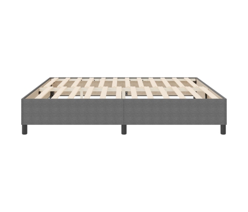 Cama Box Spring Gris Claro 200x200 cm Tela de Corduroy