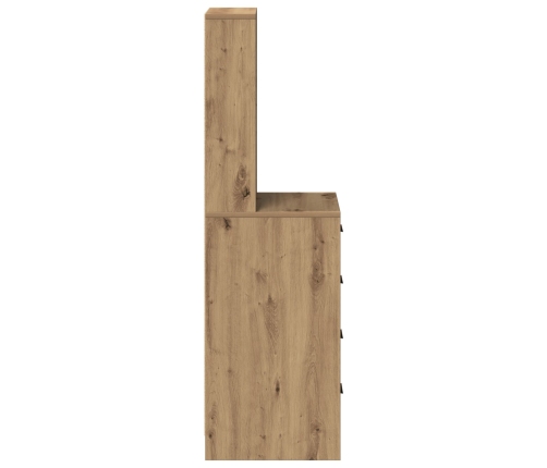 Highboard Roble Artesanal 40x41x135 cm Madera Elaborada
