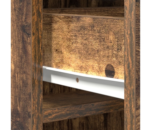 Gabinete Alto en Roble Ahumado, 40x41x135 cm, Hecho de Madera Elaborada