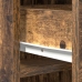 Gabinete Alto en Roble Ahumado, 40x41x135 cm, Hecho de Madera Elaborada