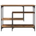 Mesa Consola de madera antigua 100x35x75 cm de madera aglomerada y acero