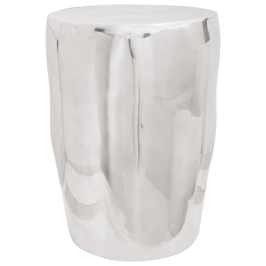 Taburete  Plata 33x33x45 cm Aluminio