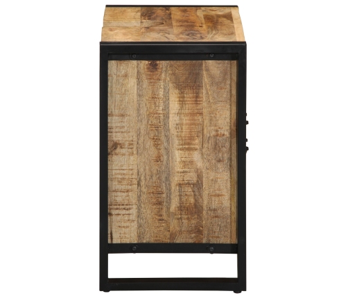 Armario de Baño  55x35x60 cm Madera Maciza Áspera de Mango