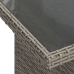 Conjunto de Sofás de Jardín  de 6 Piezas con Cojines Gris Rattan Poli