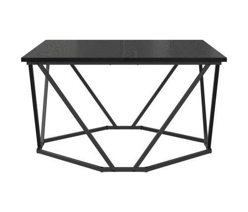 Roble negro Metal Mediana Chic Mesa de café Rectangular