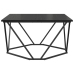 Roble negro Metal Mediana Chic Mesa de café Rectangular