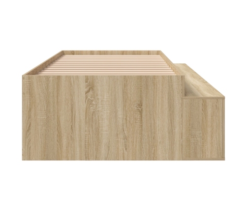 Cama con almacenamiento  Roble Sonoma 100x200 cm