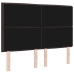 Cabecera LED  Diseño en Líneas Marrón Oscuro 80 cm Tela