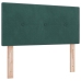 Cabezal Button Tufted Verde Oscuro 80 cm Terciopelo