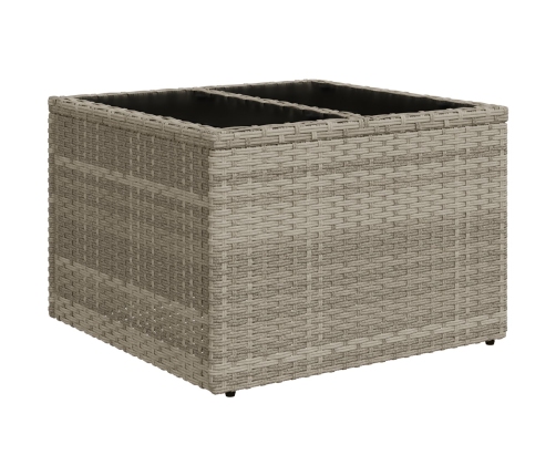 Juego de sofá de jardín  Juego de 9 Gris claro Ratán