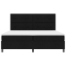 Cama con Base y Colchón Negro 200x200 cm Tela