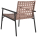 Sillas de jardín  2 pcs Negro 79x56x73,5 cm Ratán Poliéster