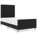 Cama  Negra 90x200 cm de Tela