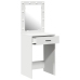 Mesa de Tocador  con Luces LED Blanca 50x41x135 cm