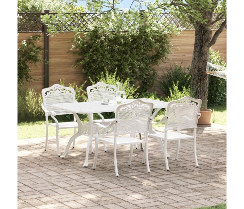 Set de 3 Blanco Aluminio Fundido 150x90x72 cm Duradero