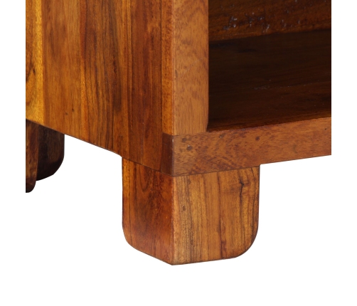 Banco para zapatos  100x35x45 cm de madera maciza de acacia