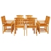 Conjunto de Comedor para Jardín de 9 Piezas  en Madera Sólida de Acacia