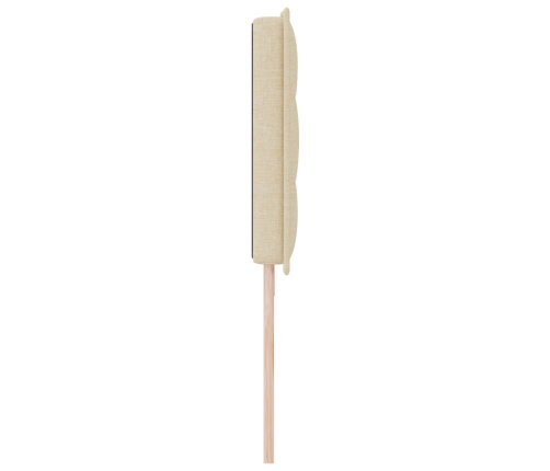 Cabecero  Diseño de Líneas Crema 200 cm Tela