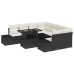 Juego de Sofás de Jardín  Set de 9 Beige Ratan